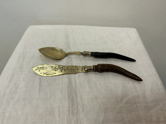 Victorian Jam Spoon & Butter Knife Set