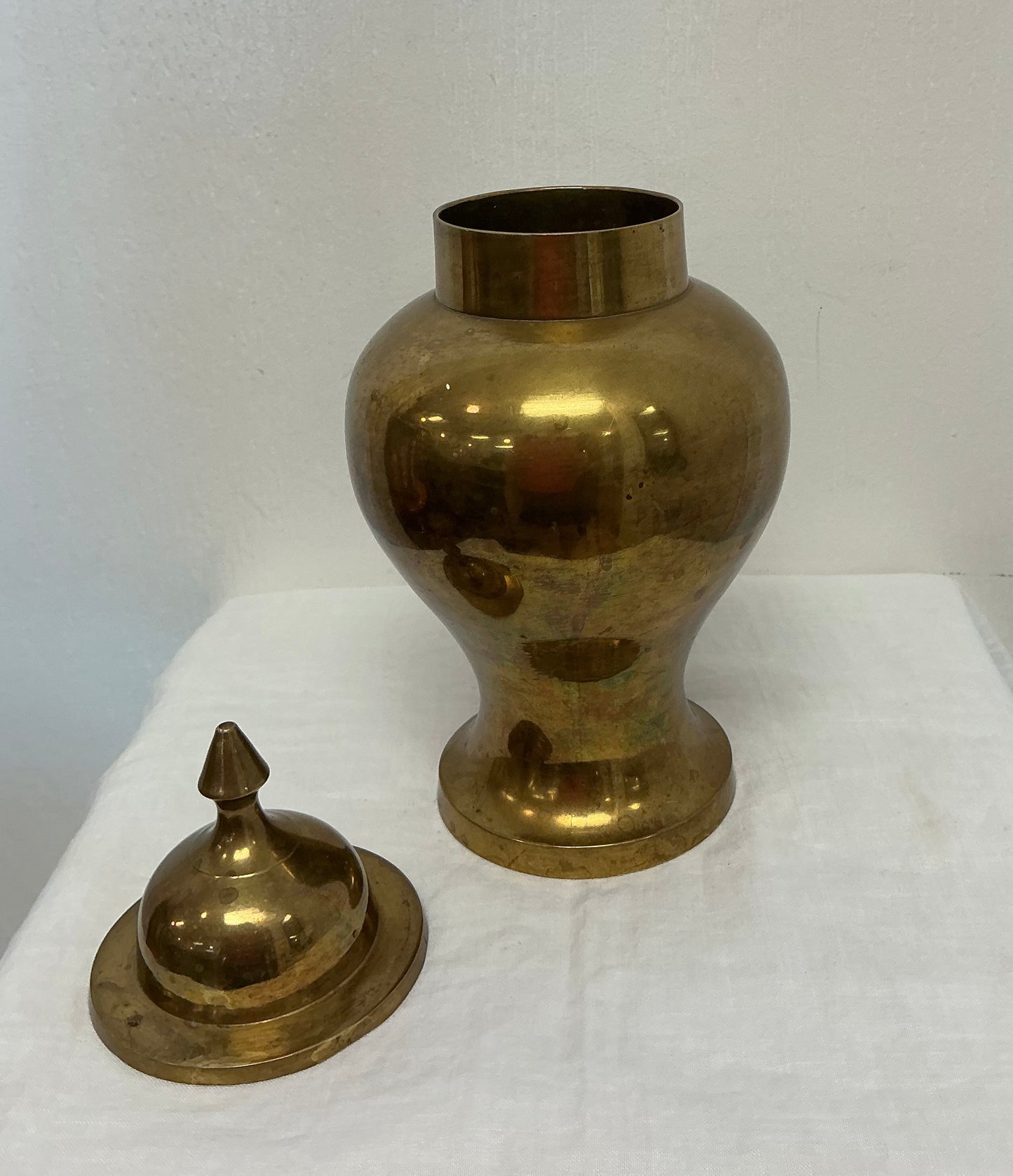Vintage Brass Lidded Urn