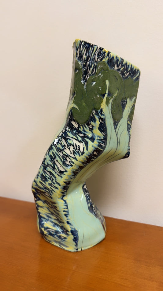 Sculpted Ceramic Vase