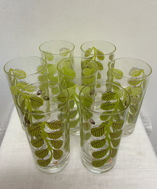 MCM Corning Ware “Green Mint” Mojito Glasses