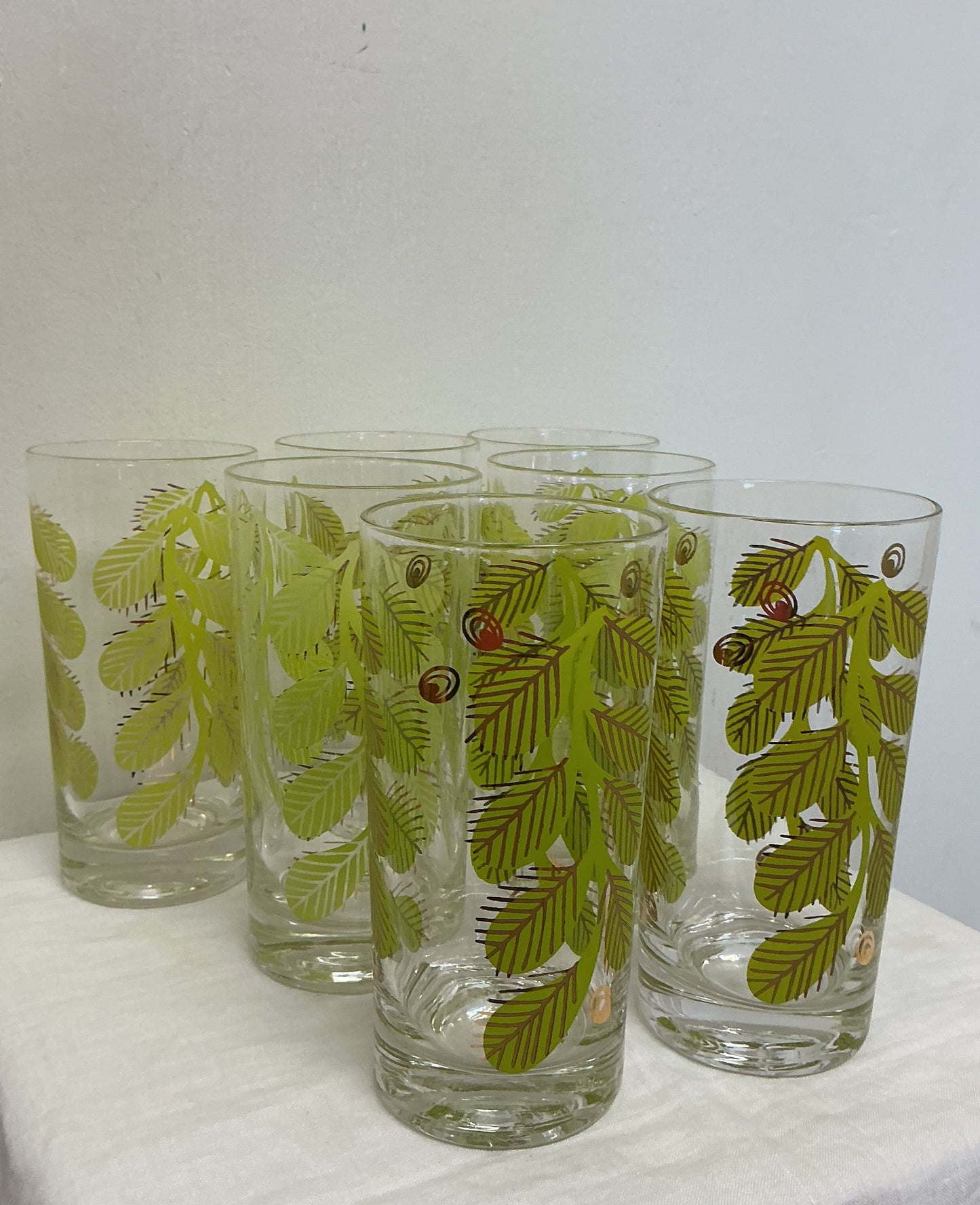 MCM Corning Ware “Green Mint” Mojito Glasses