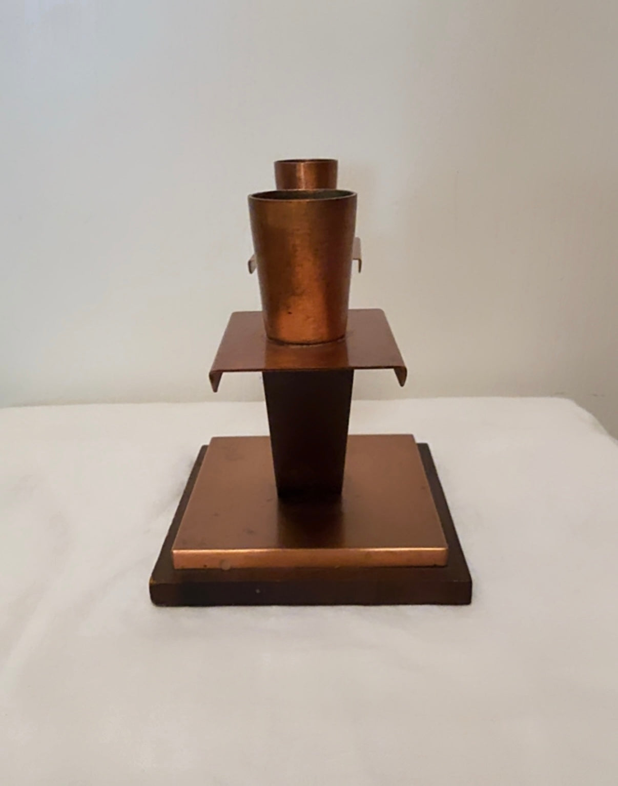 MCM Cooper Wood Candle Holder