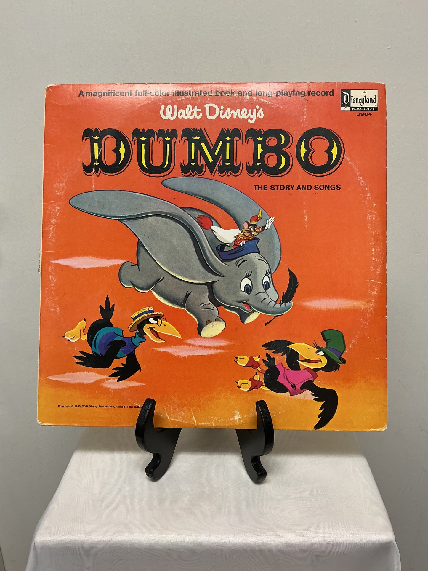 Dumbo Illustrated Book and Vinyl Record