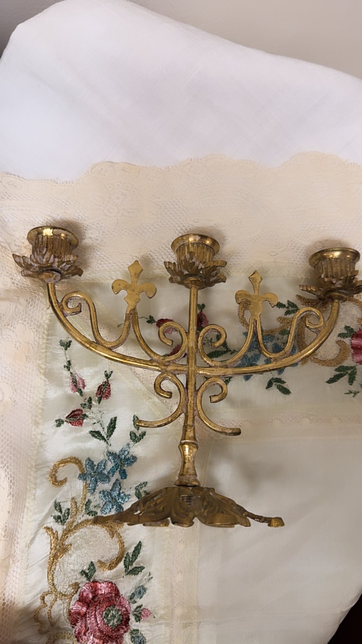 Ornate Brass Candelabra