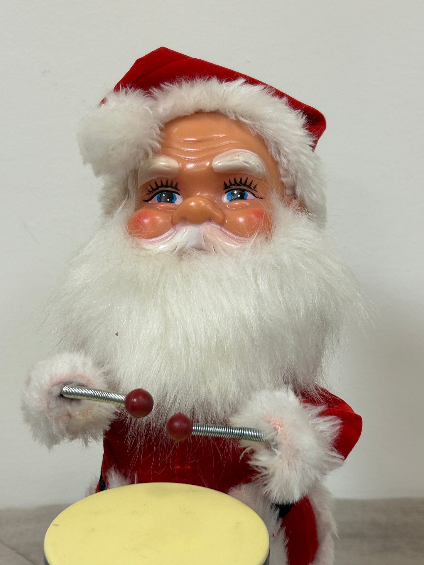 Vintage Collectable Drumming Santa