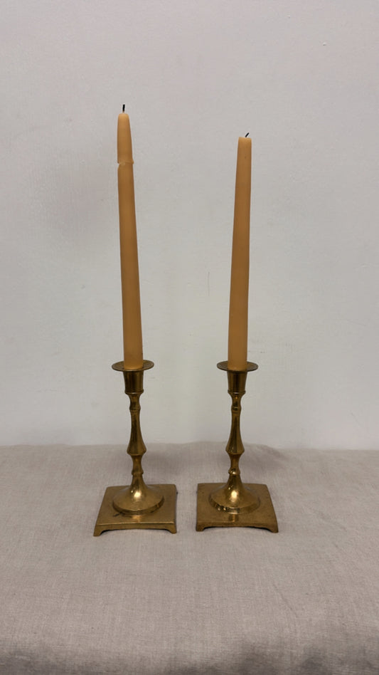 Vintage Brass Candle Holders