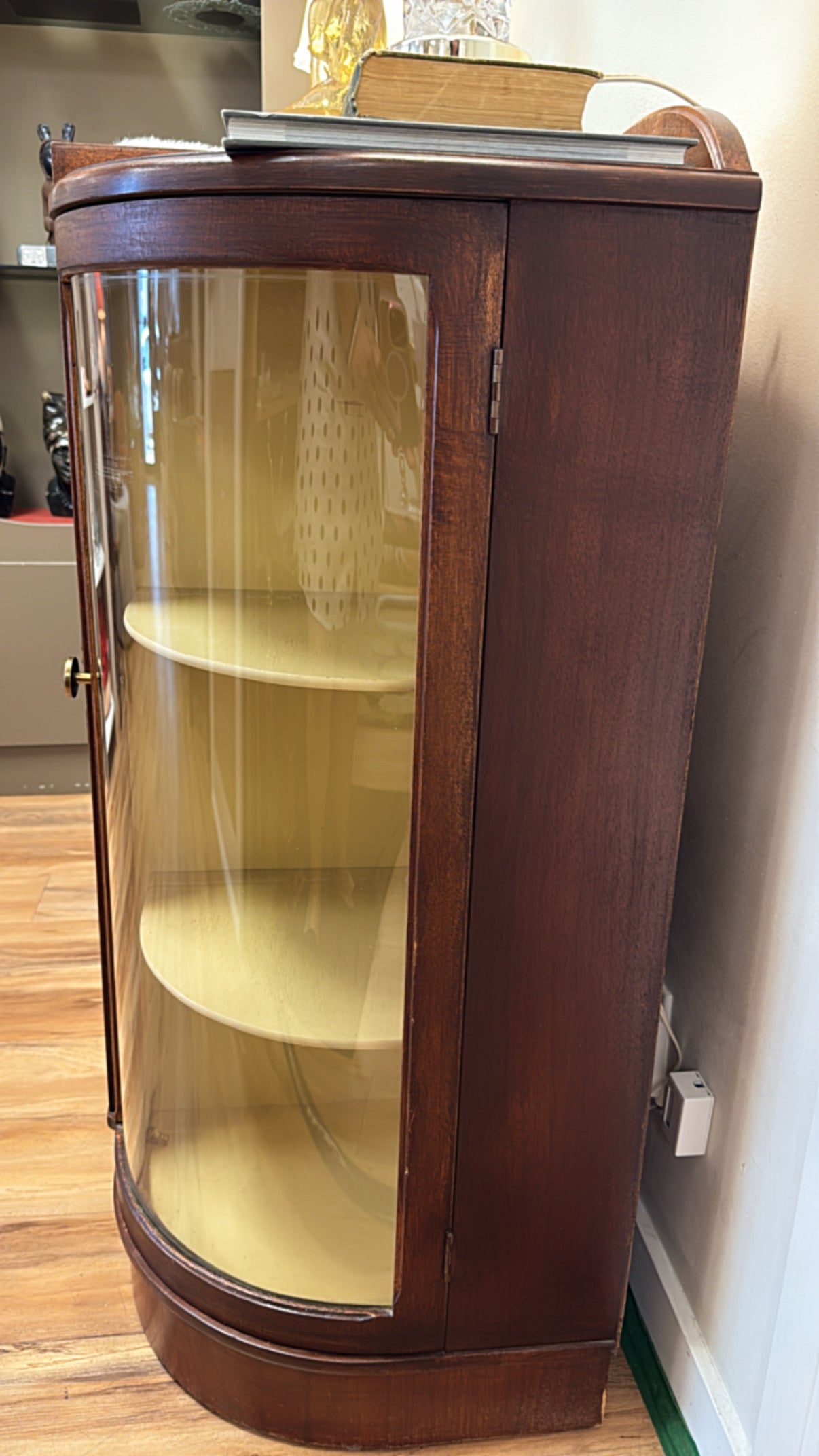 Jasper Cabinets Walnut Curio Cabinet