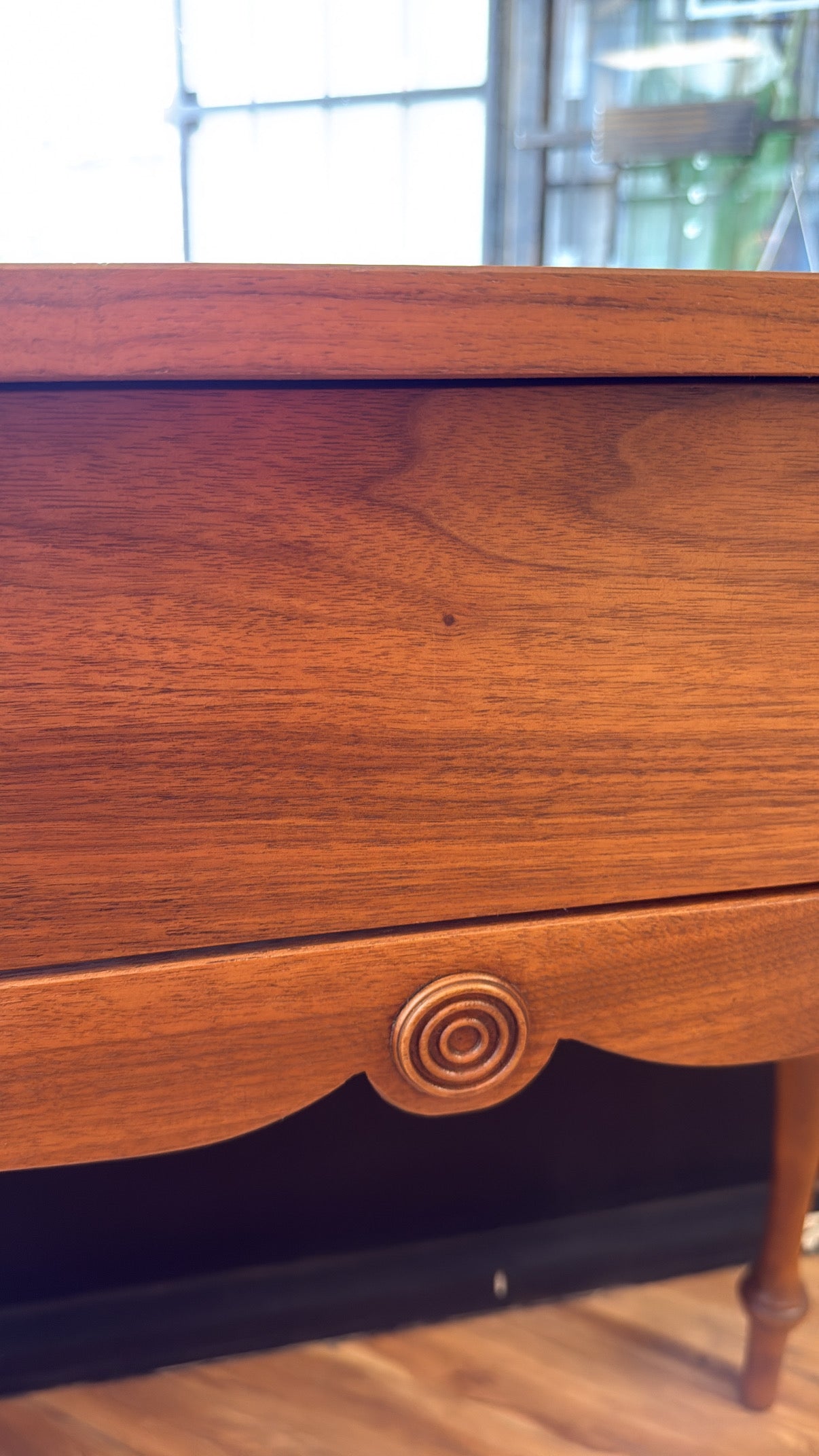 Restored Antique Walnut Flip-Top Spinet Desk