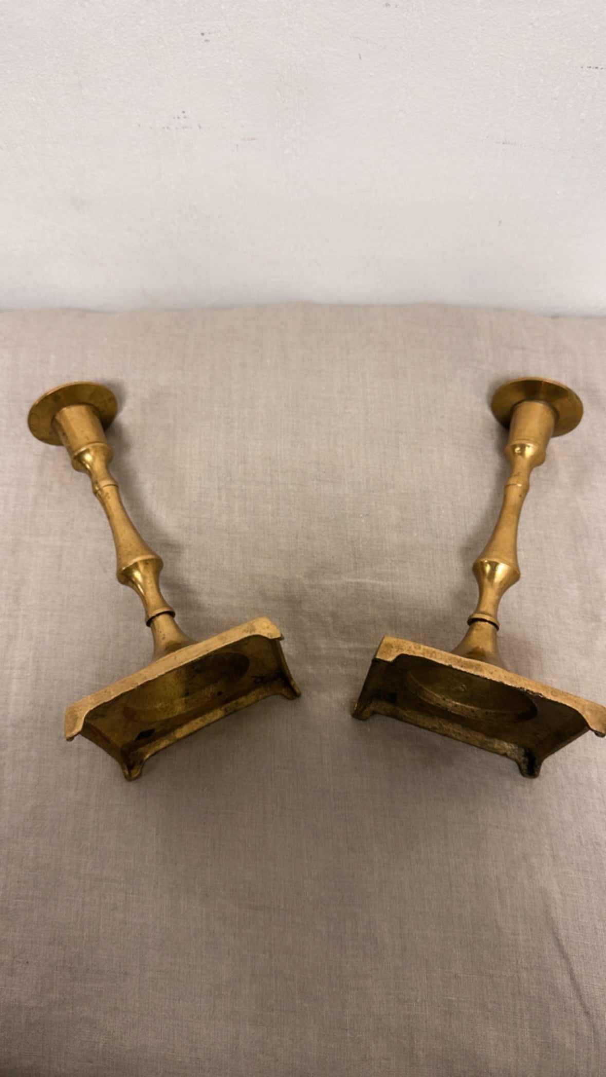 Vintage Brass Candle Holders