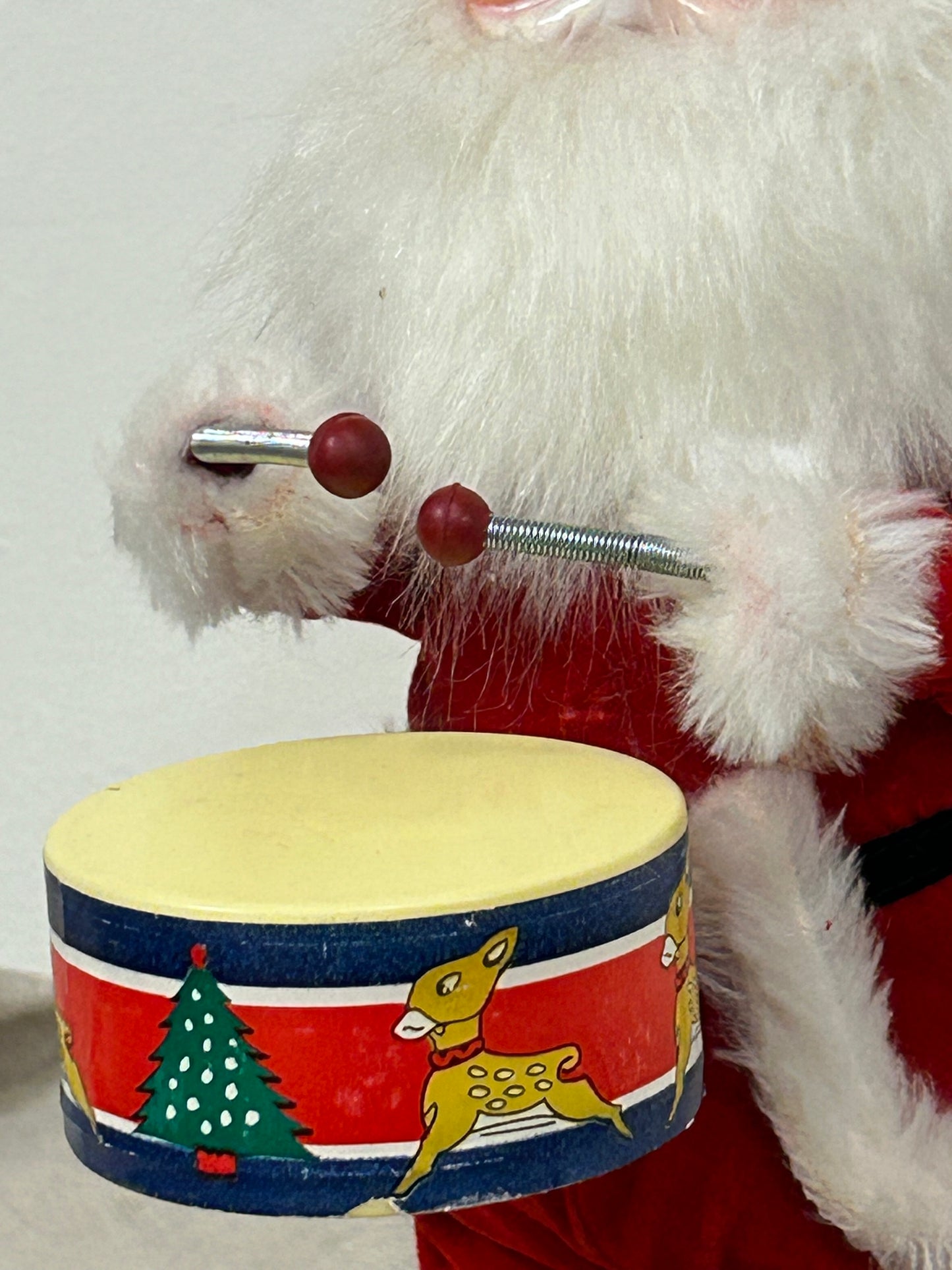 Vintage Collectable Drumming Santa