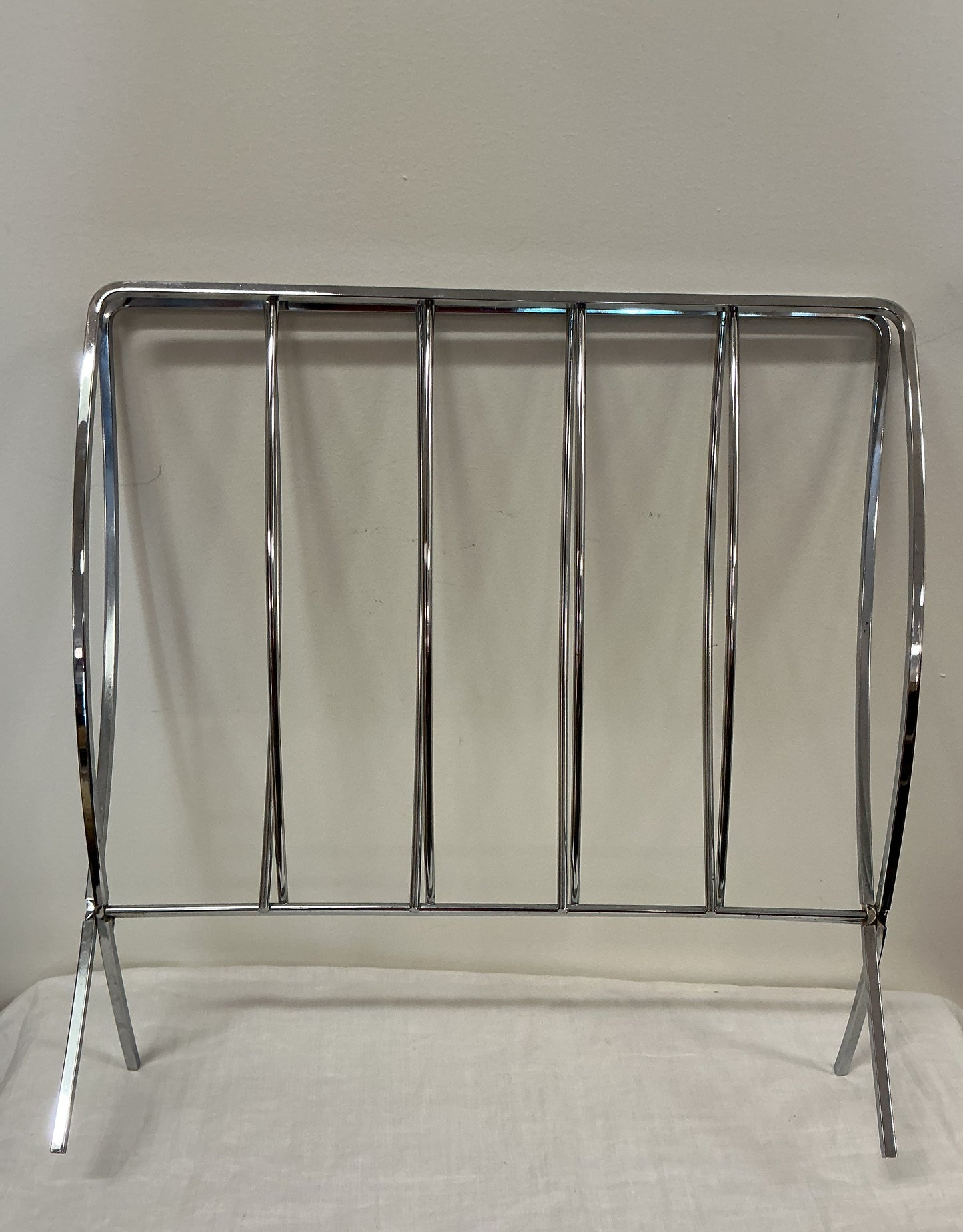 MCM Chrome Magazine Rack
