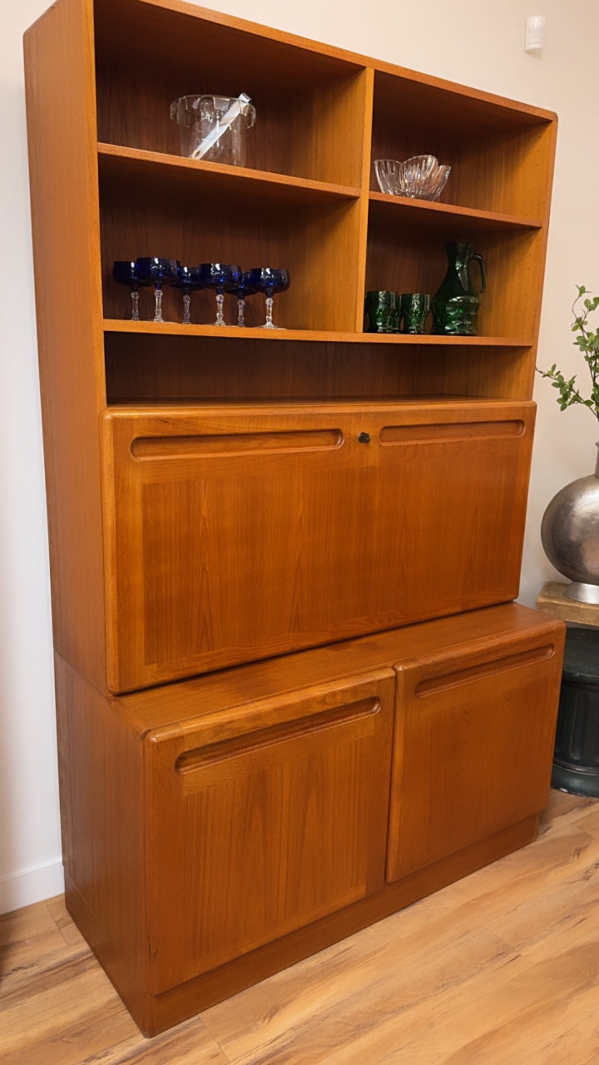 Teak Wall Unit & Bar by EJ Møbler