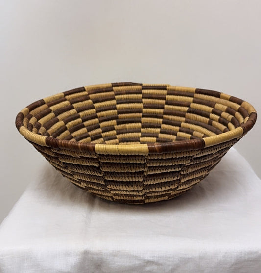 Native American Handwoven Coil Basket
