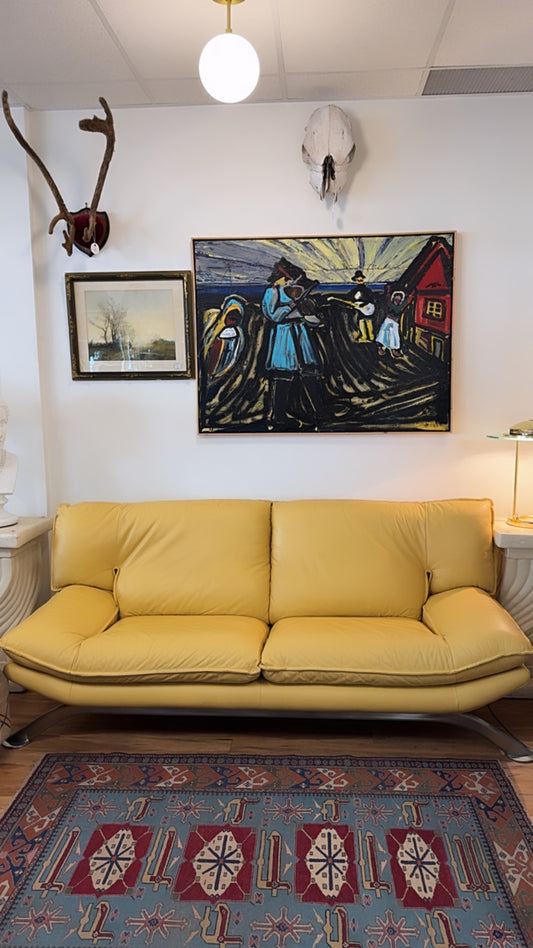 Nicoletti “Loris” Italian Leather Sofa