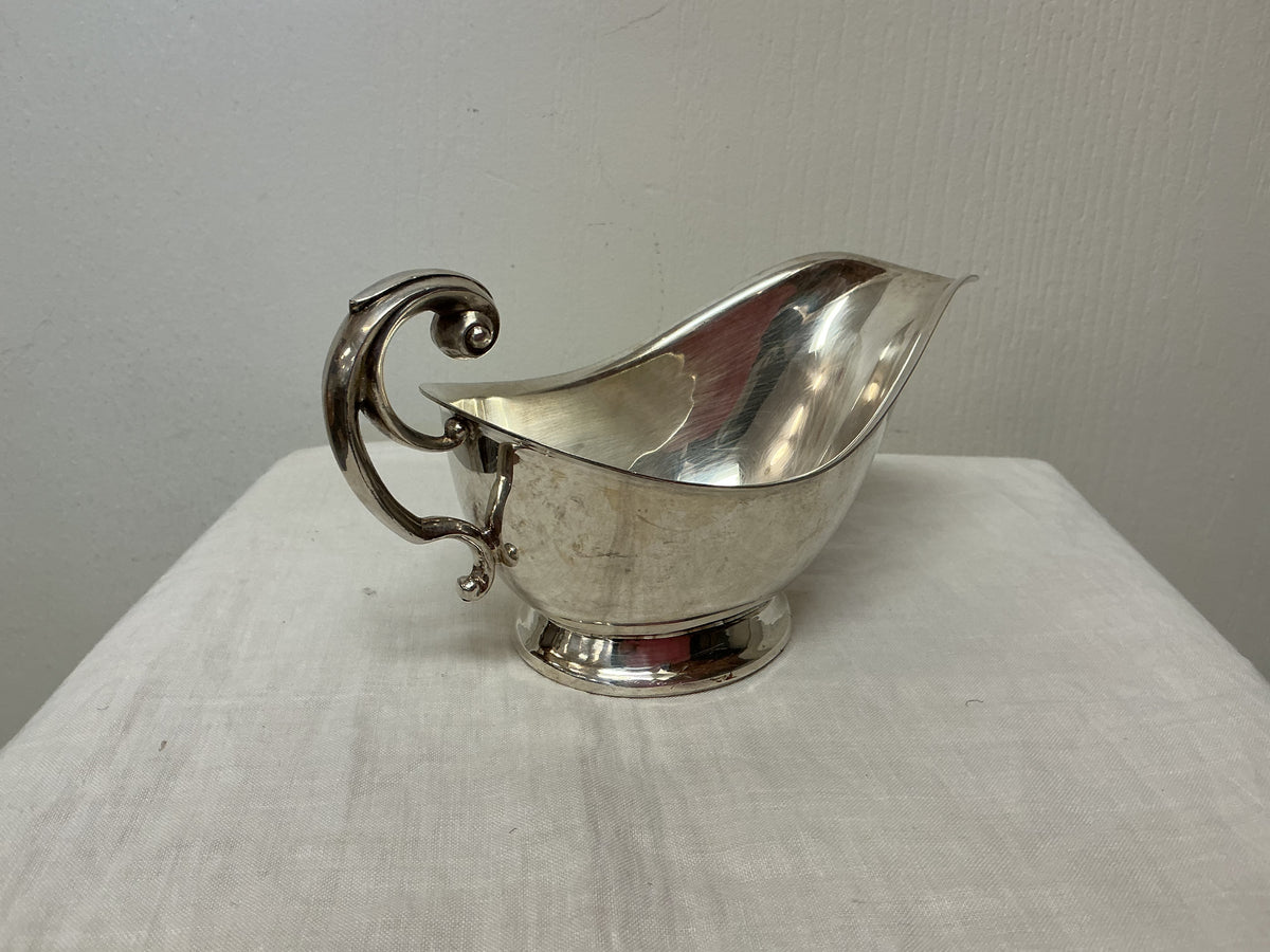 Vintage Silver Plated Gravy Boat