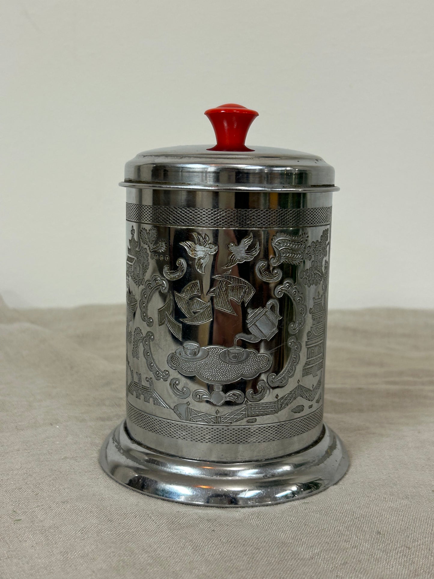 Vintage Silver Tea Caddy