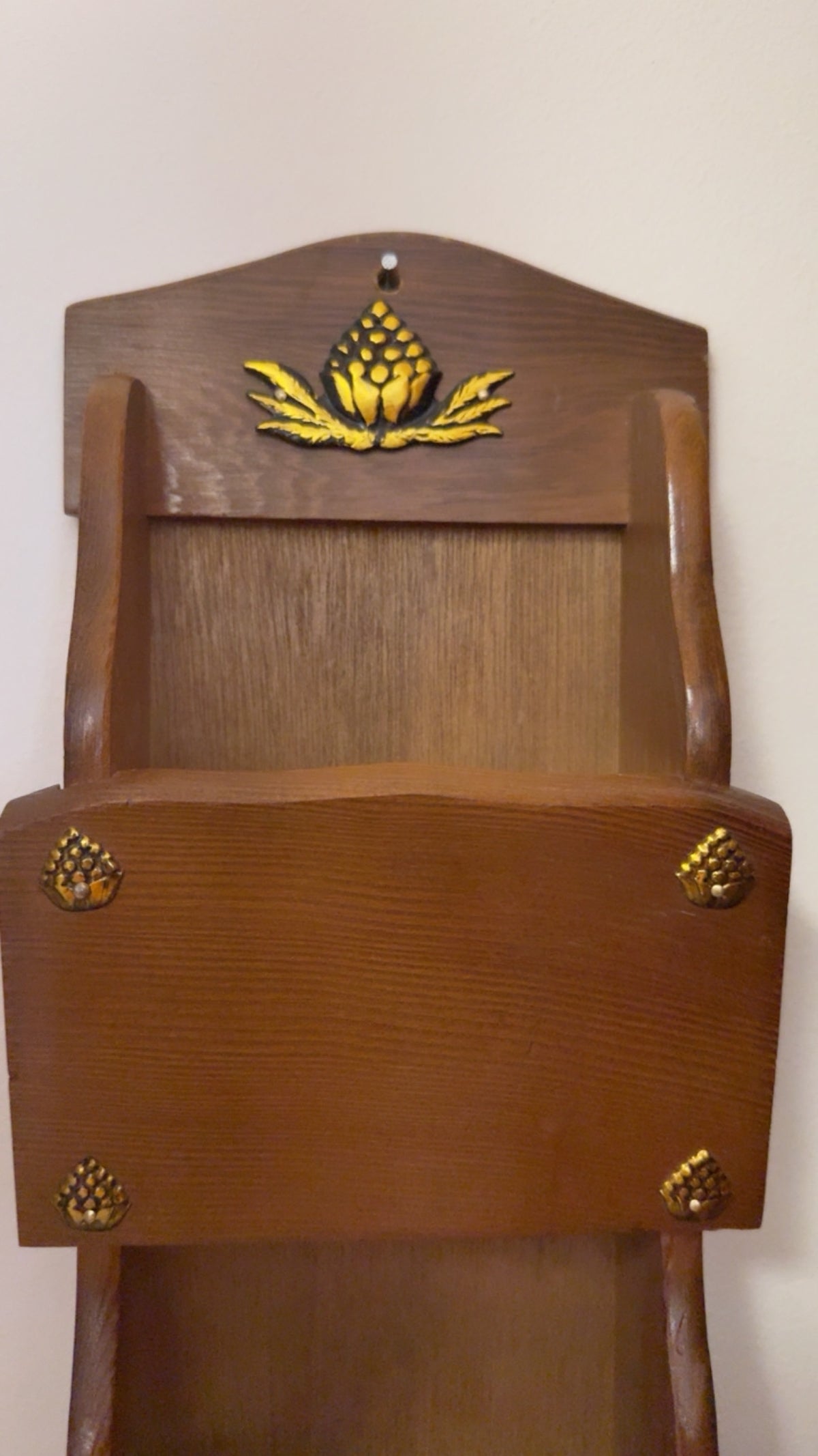 Vintage Wood Letter Holder