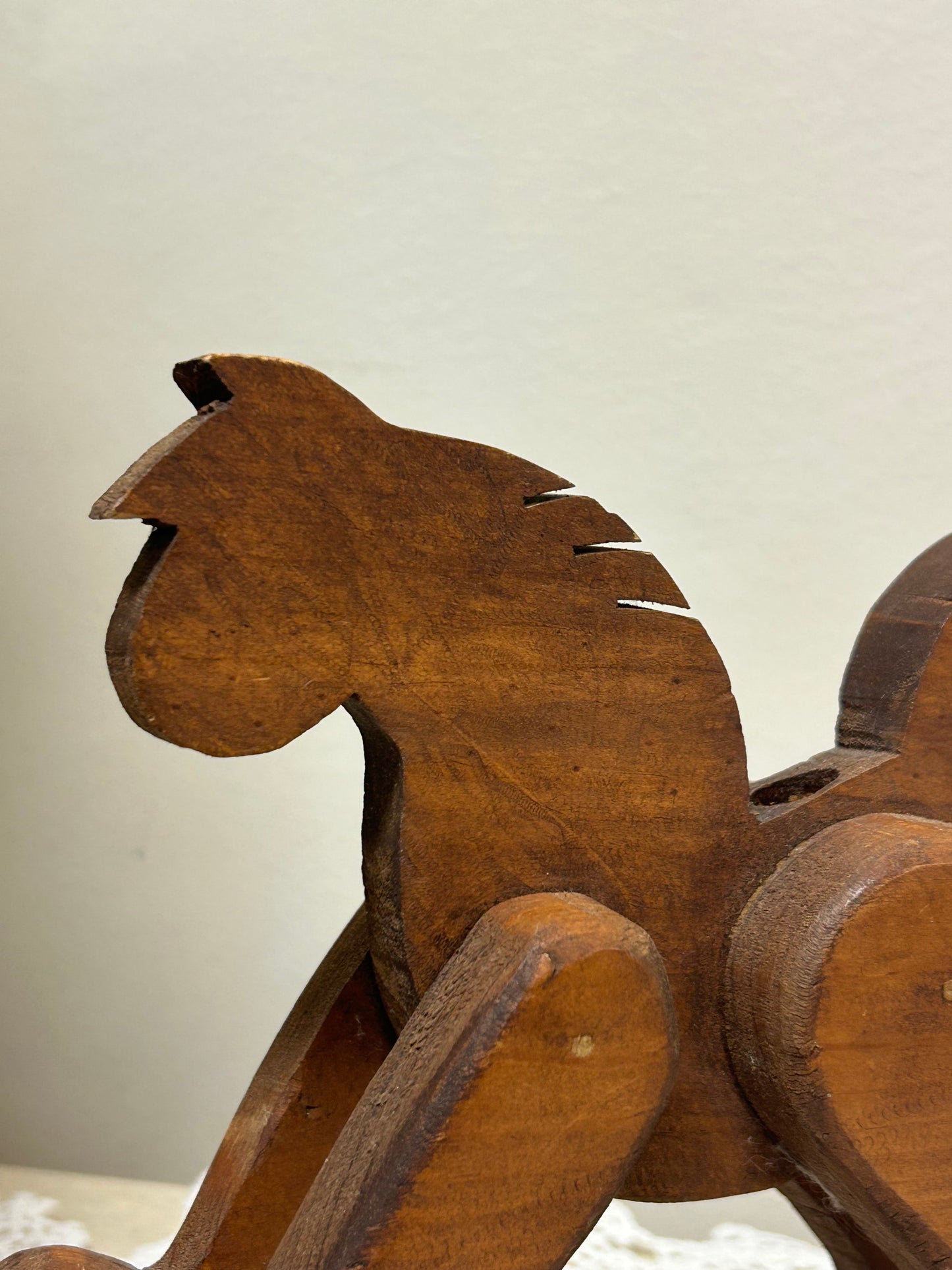 Vintage Wooden Decor Horse