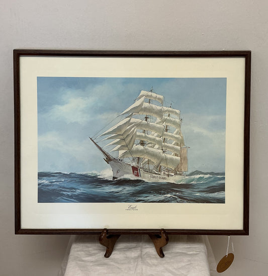 Vintage “Sailing Eagle” Ship Print