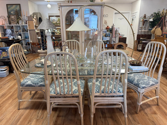 Bamboo Dining Table Set