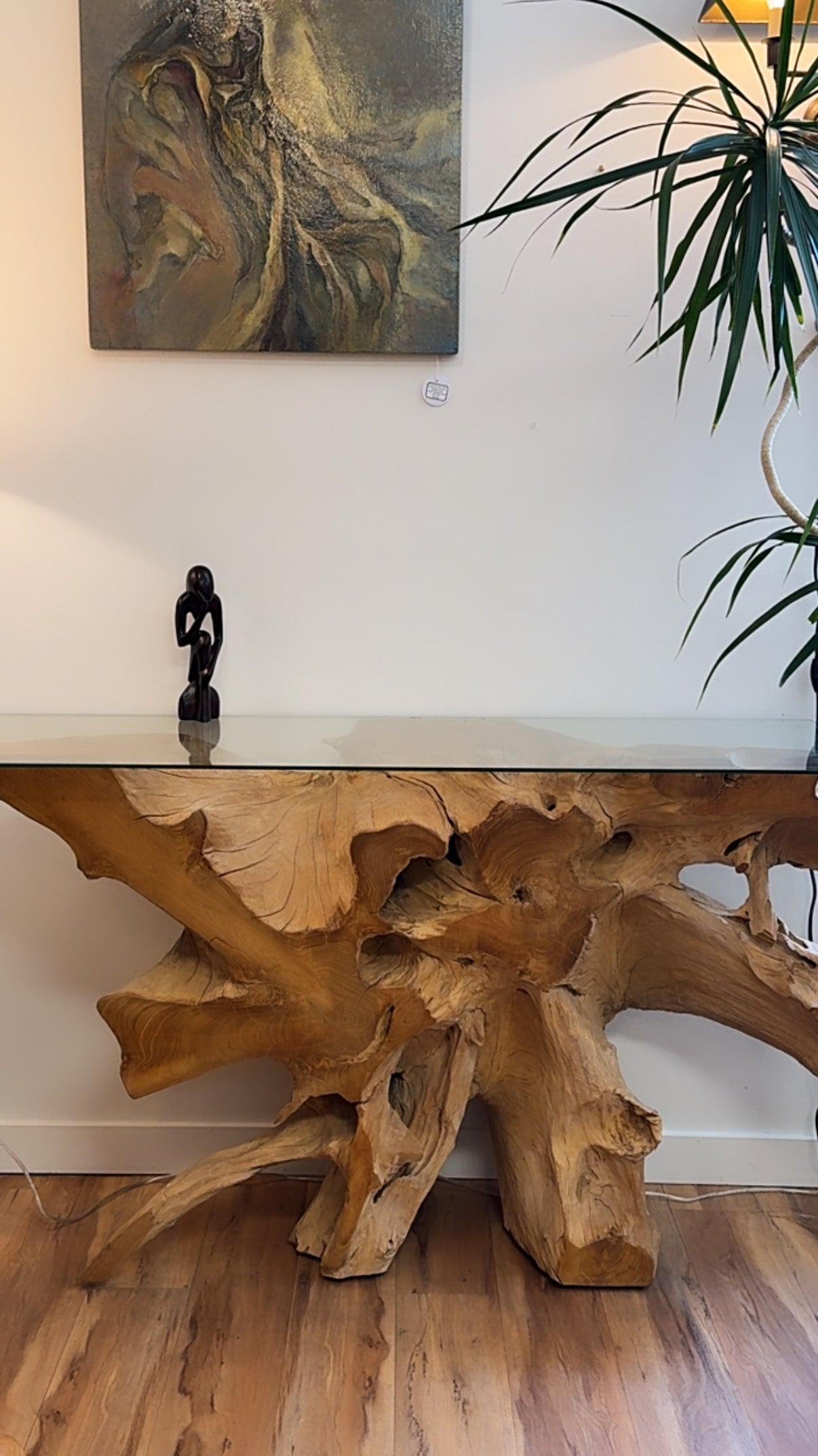 INDONESIAN ROOT WOOD CONSOLE TABLE