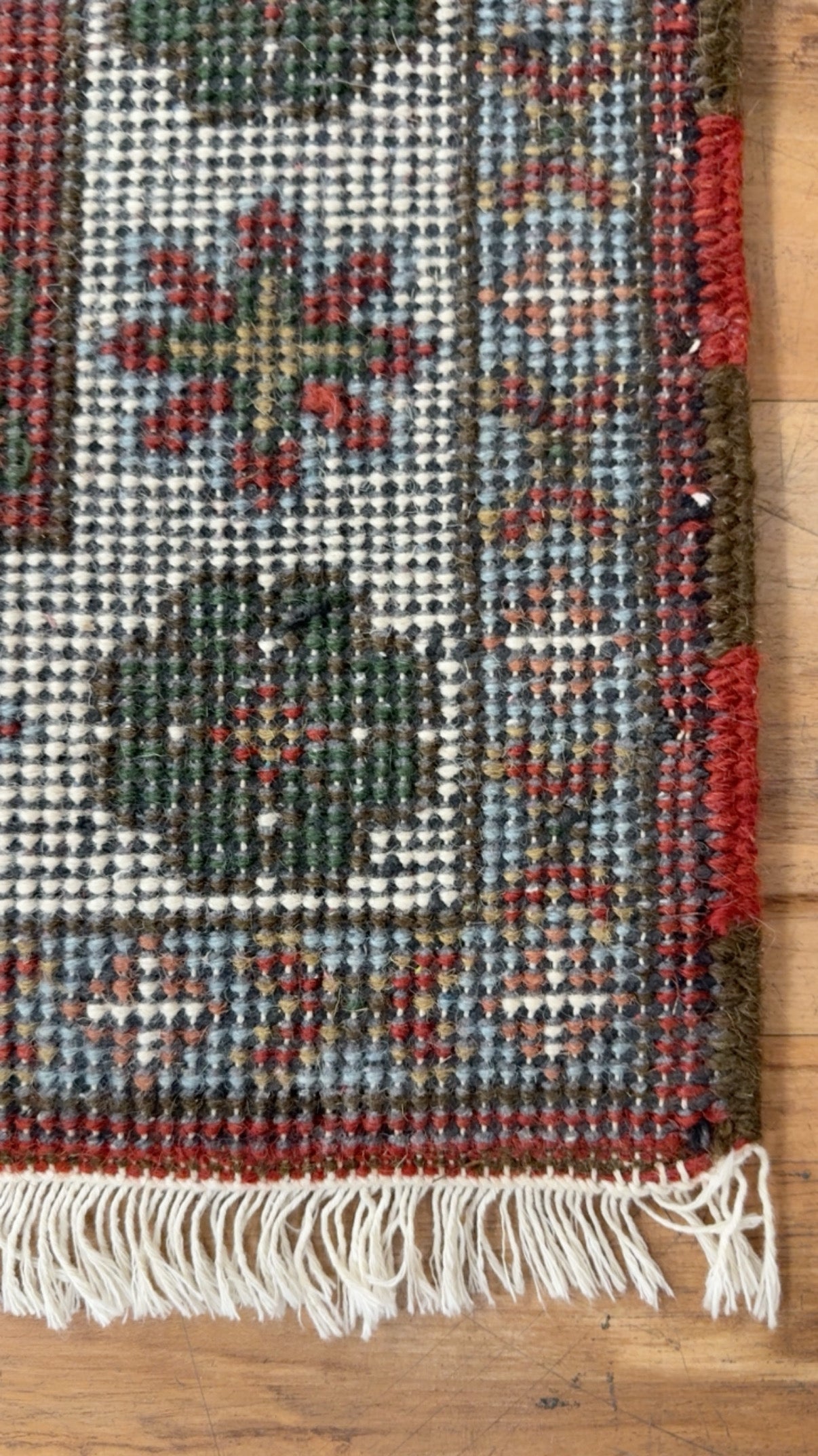 Vintage Royal Kazak Tribal Geometric & Floral Motif Handwoven Rug