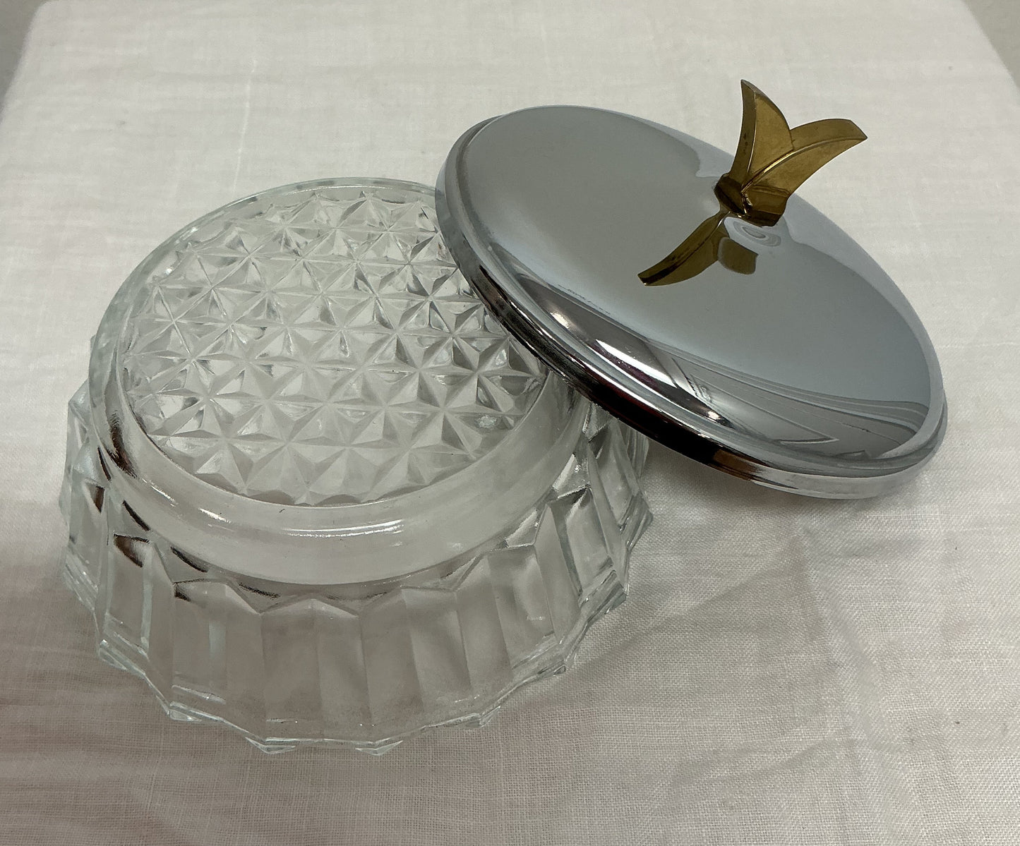 Art Deco Crystal Candy Dish