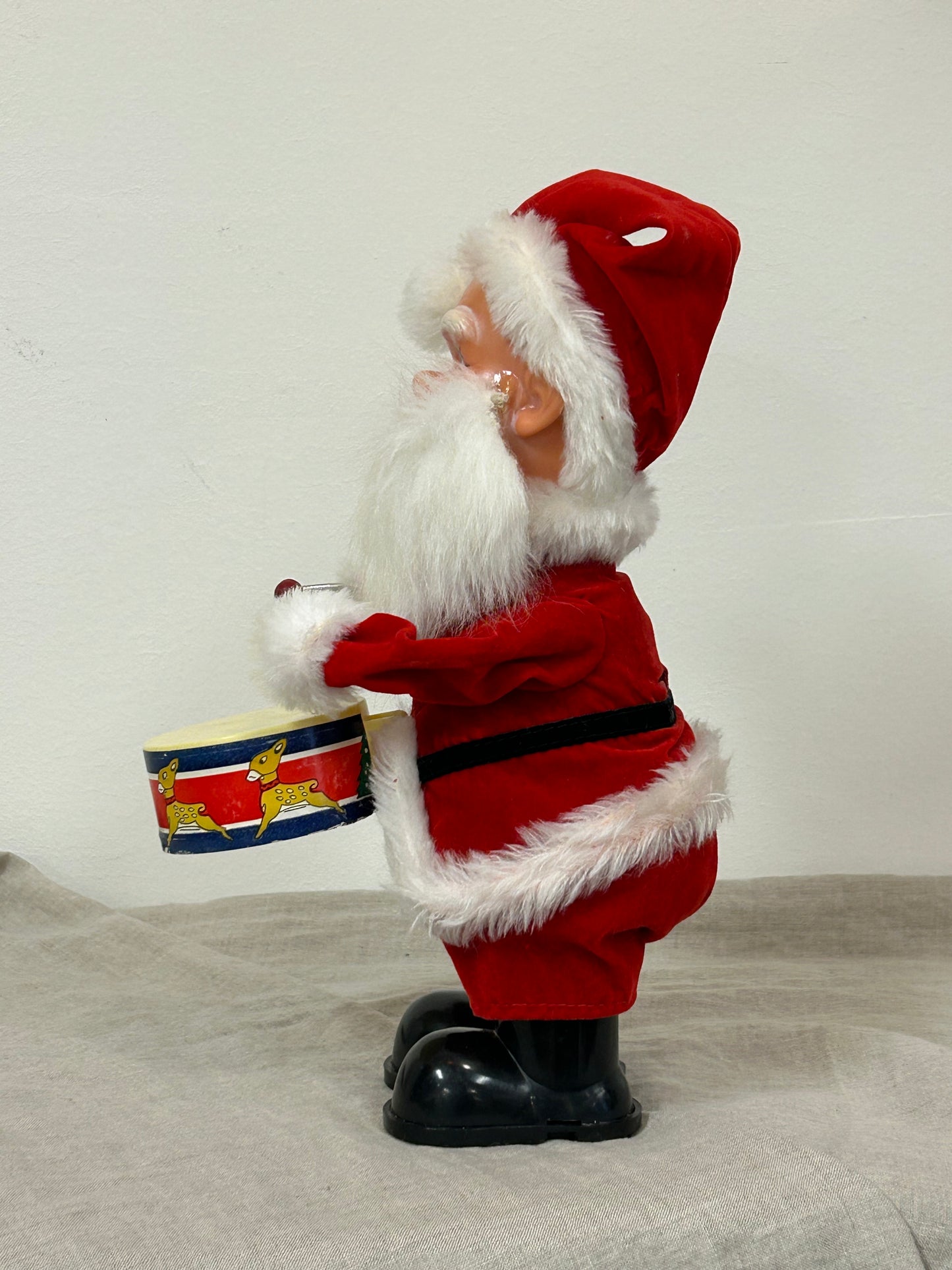 Vintage Collectable Drumming Santa