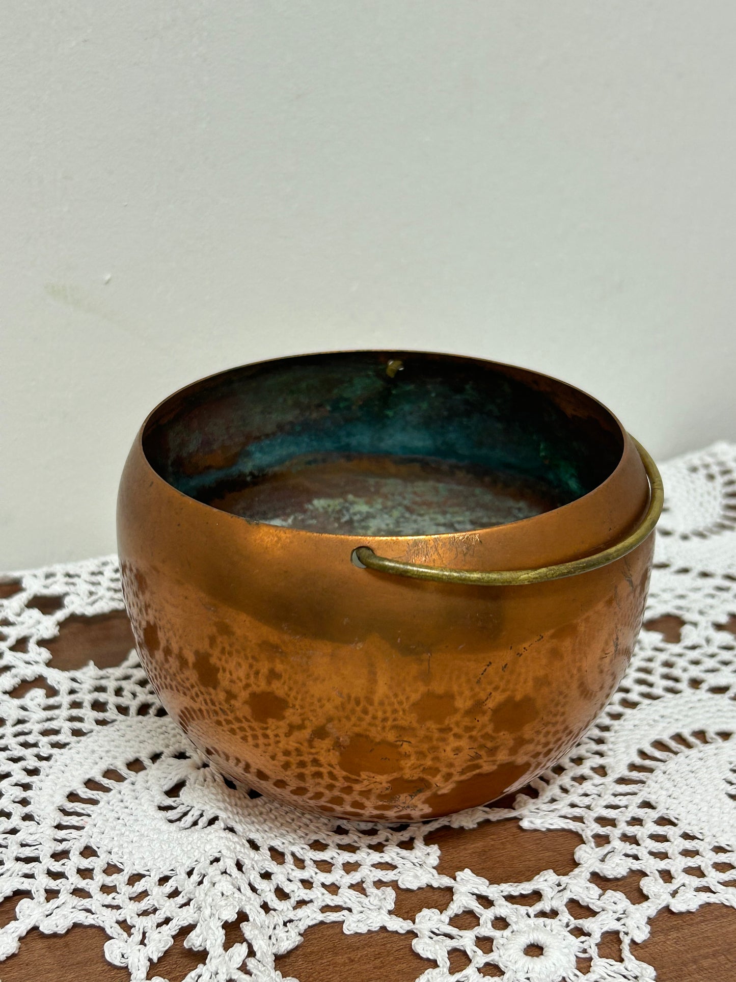 Vintage Copper Mini Couldron