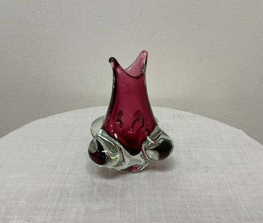 Vintage Glass Art Vase