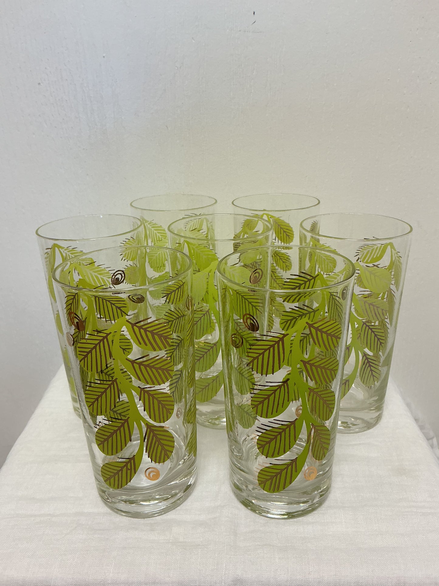 MCM Corning Ware “Green Mint” Mojito Glasses