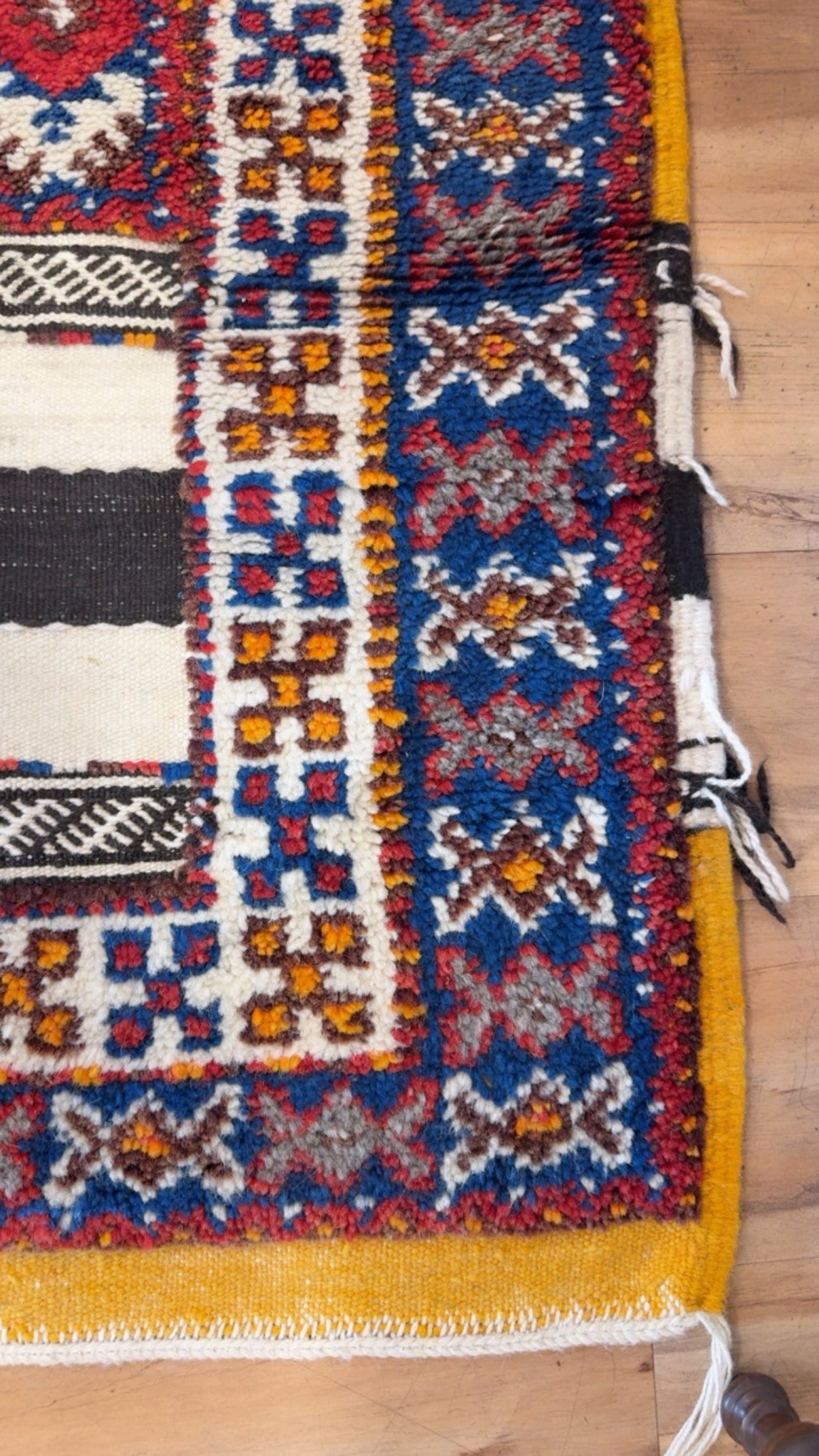 MOROCCAN KILIM WOOL FLAT WEAVE RUG