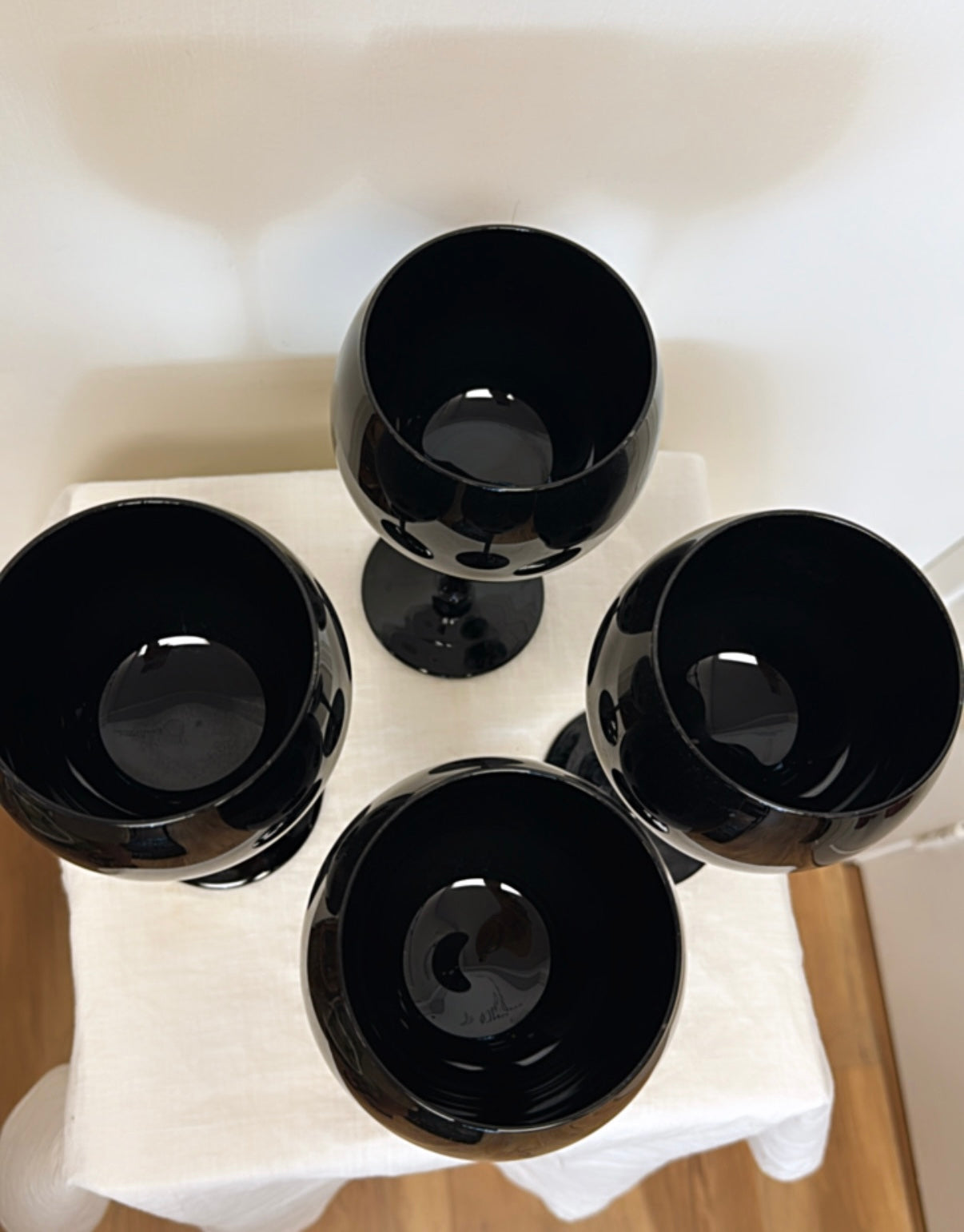 60s Black Goblets
