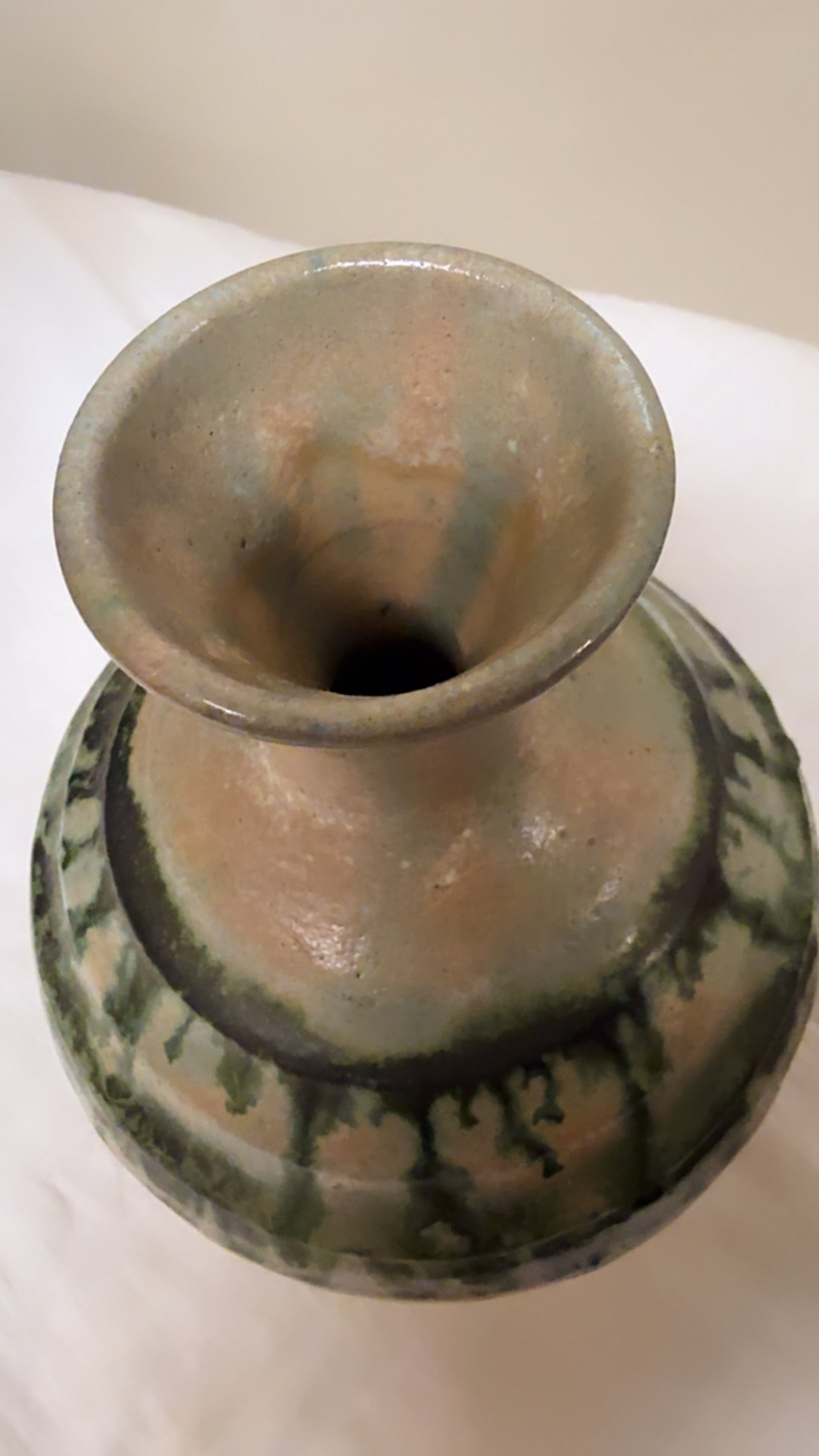 MCM Glazed Pottery Vase