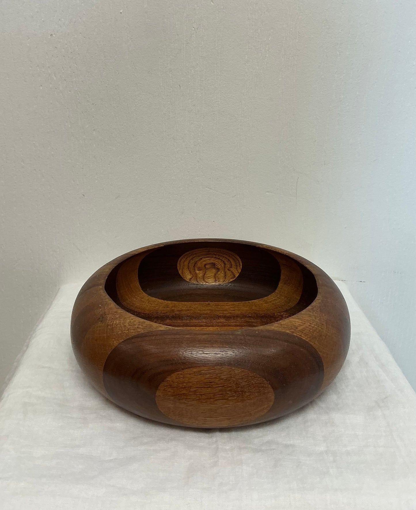 Handcrafted Teak Inlay Bowl