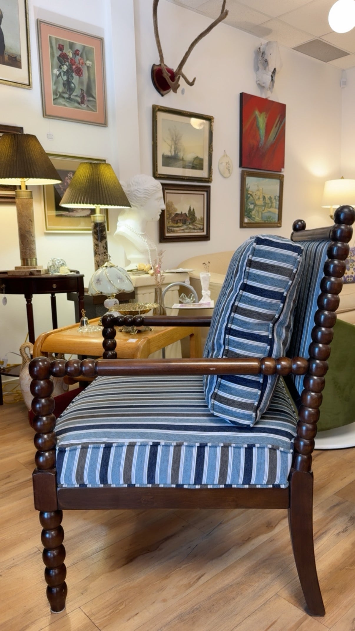 Stunning Navasota Bobbin Accent Chair