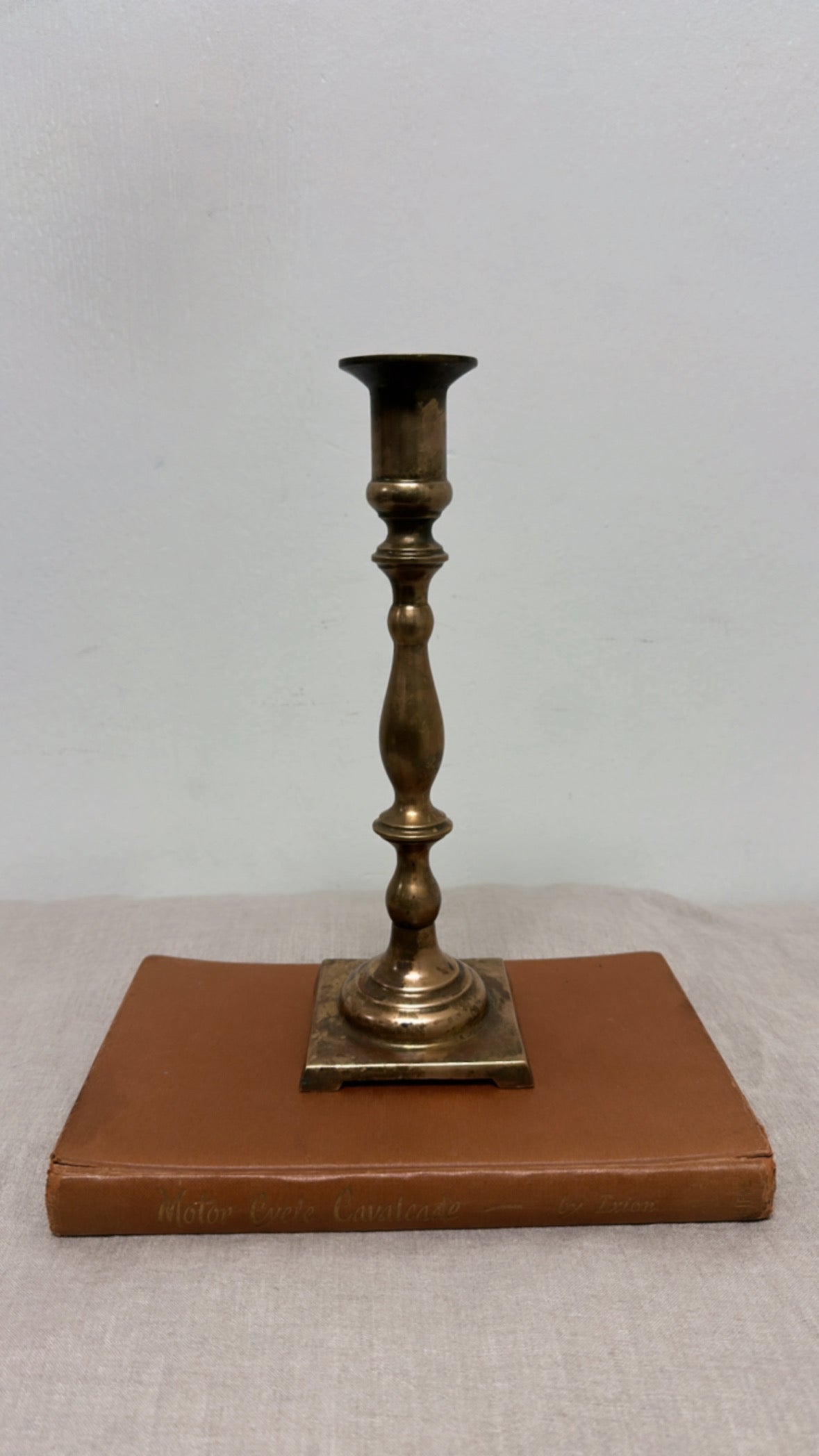 Vntg Brass Candlestick