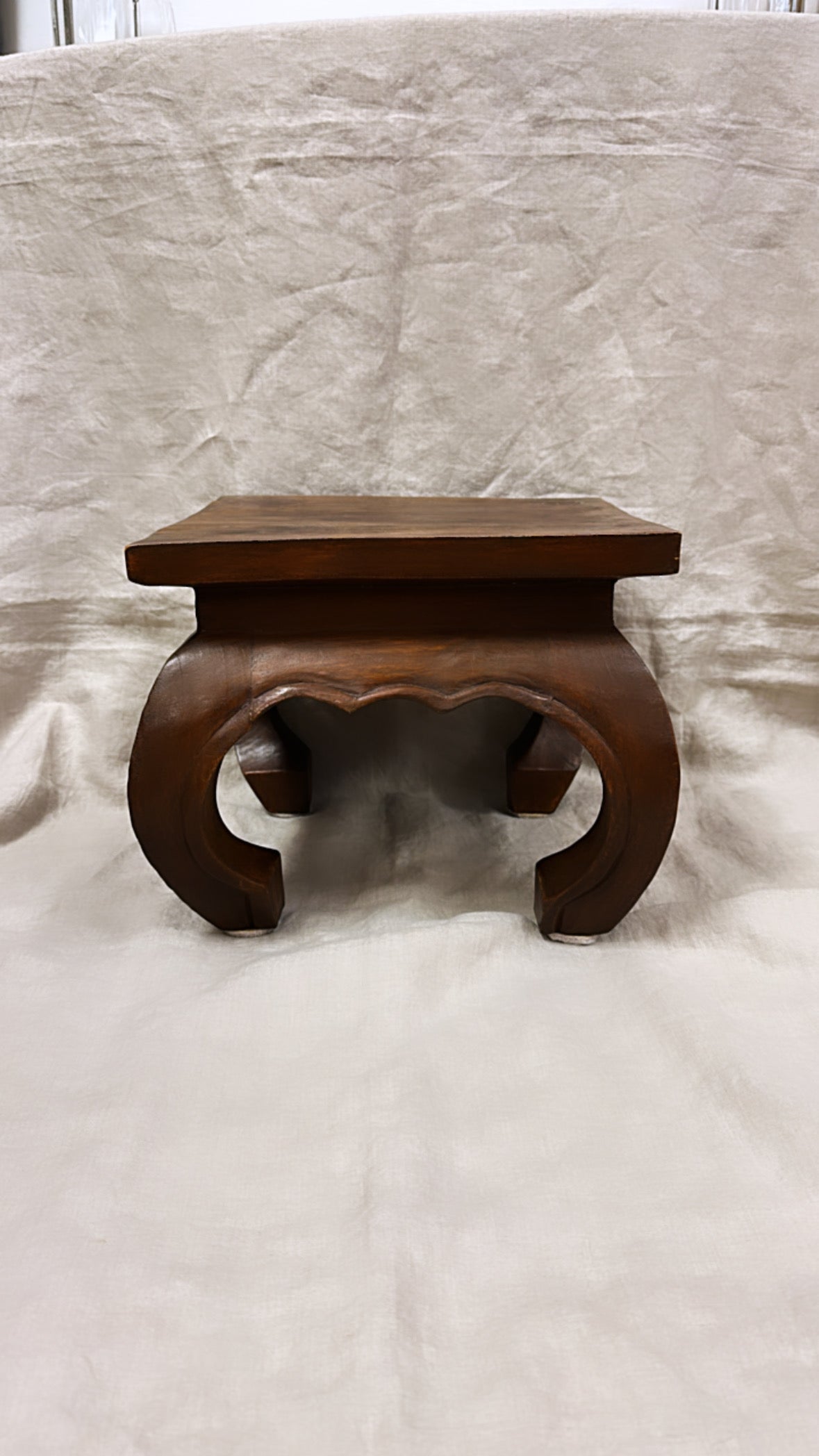 Wooden Ornate Stool