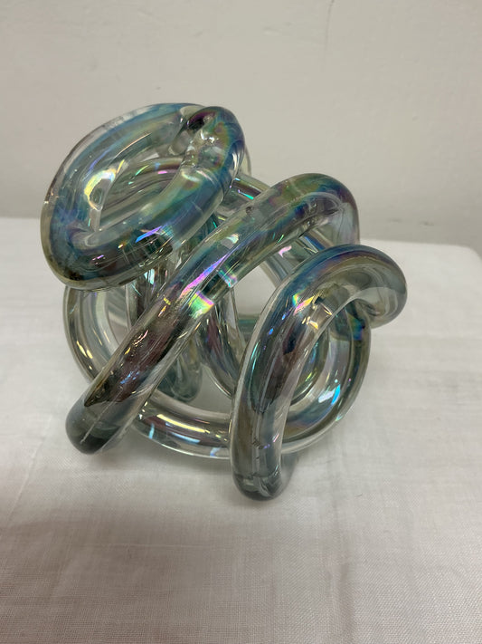 Murano Glass Iridescent Rope Knot