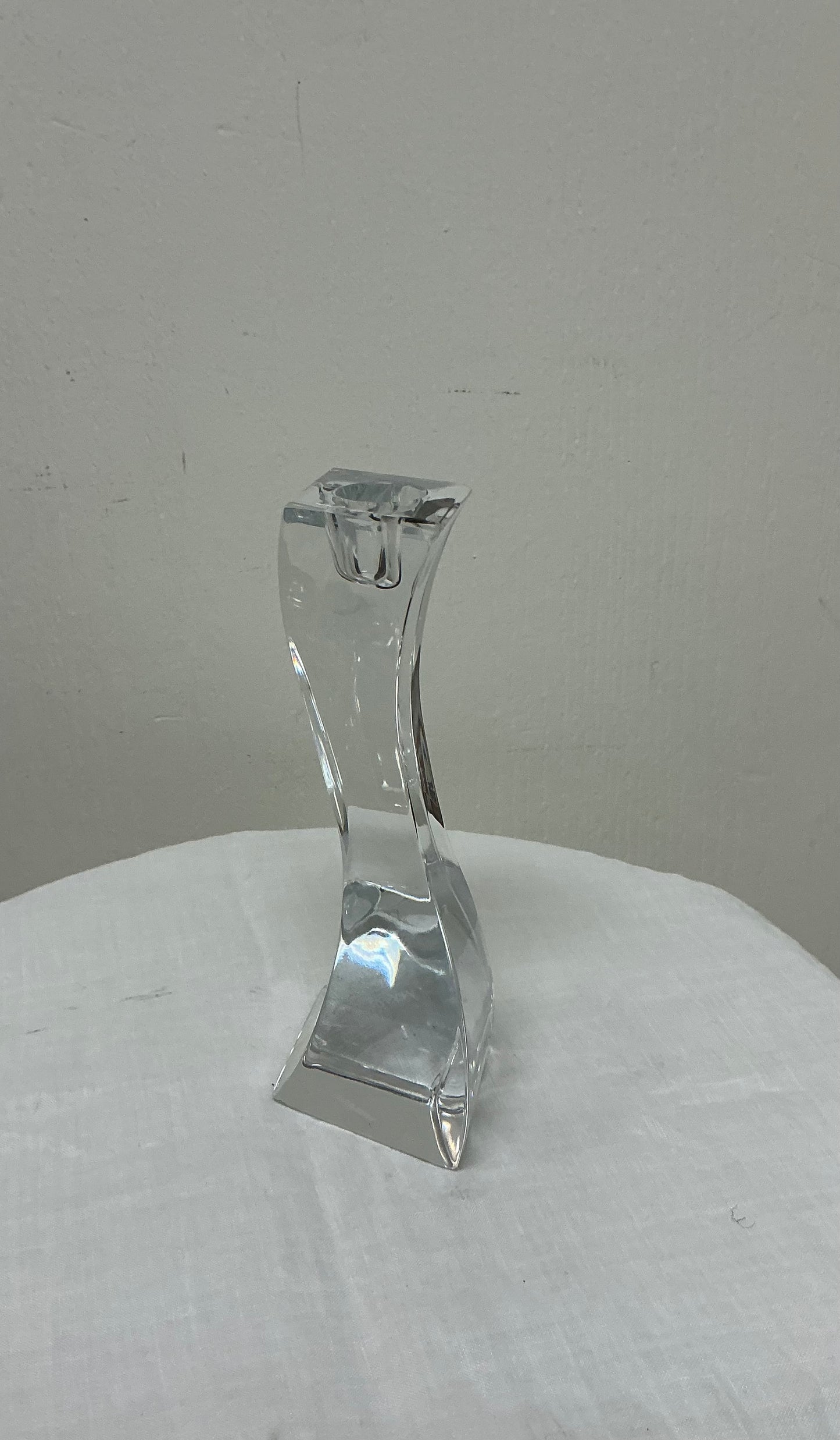 Vintage Mikasa Serpentine Crystal Candleholder
