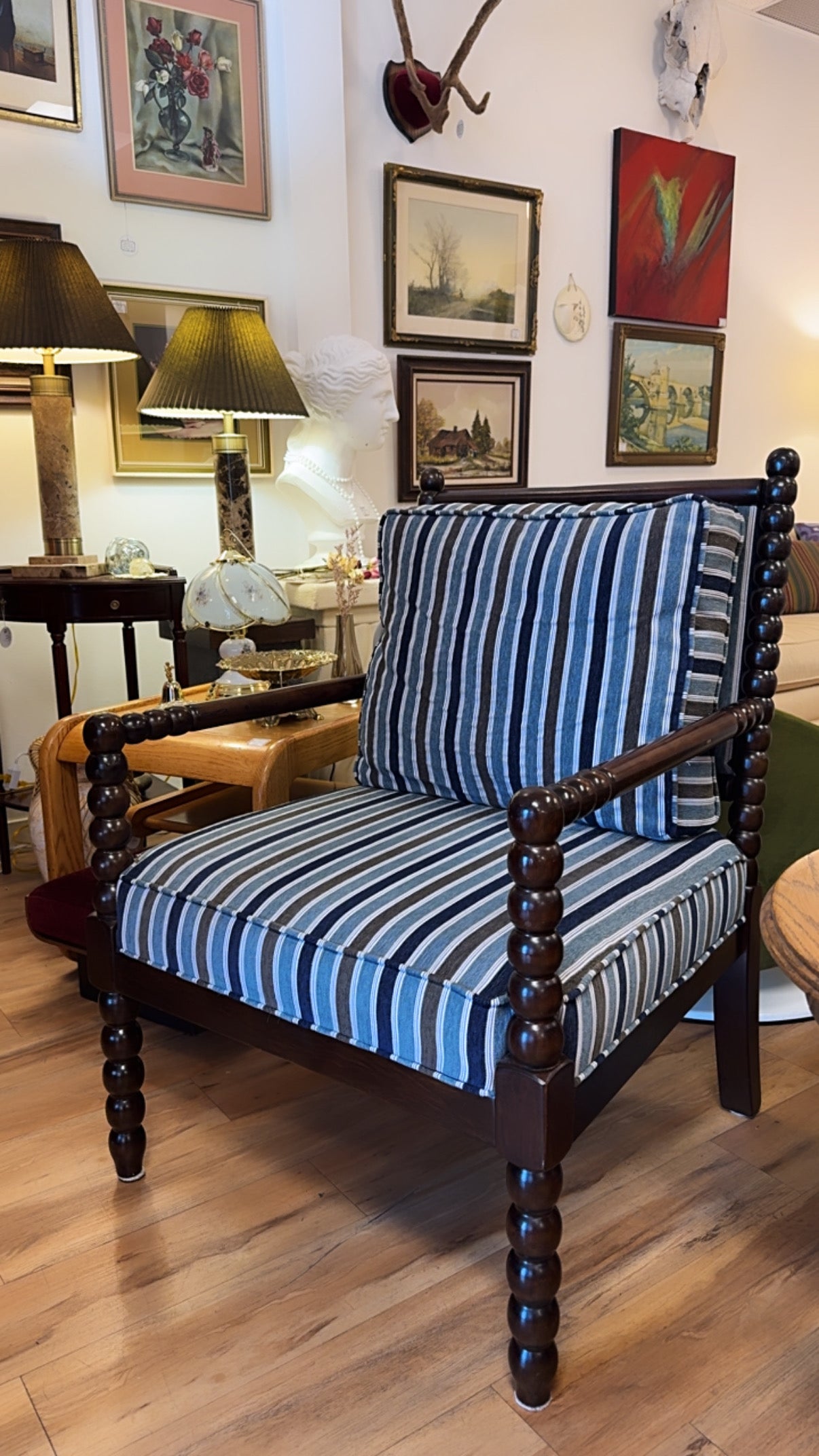Stunning Navasota Bobbin Accent Chair