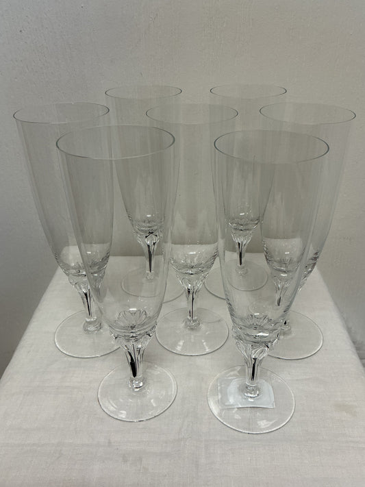 Belfor “Exquisite” Czechoslovakian Crystal Flutes