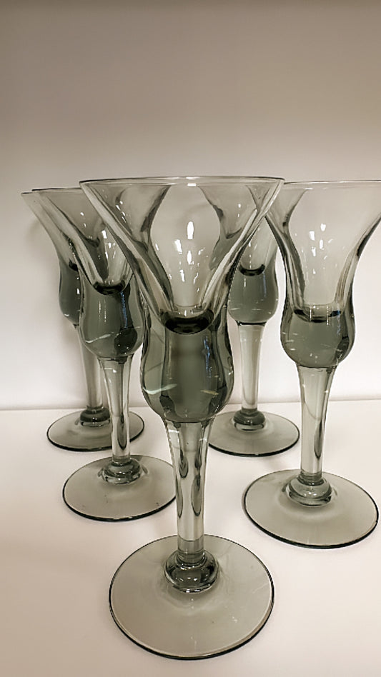 Aquavit Grey Liqueur Glasses