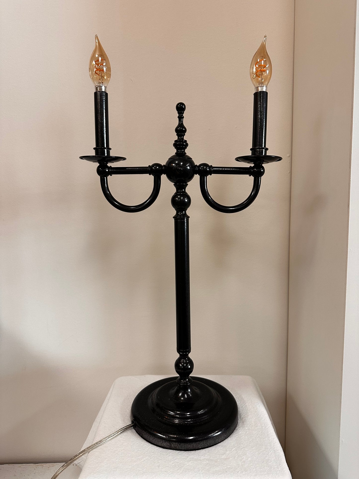 Modern Metal Candelabra Lamp