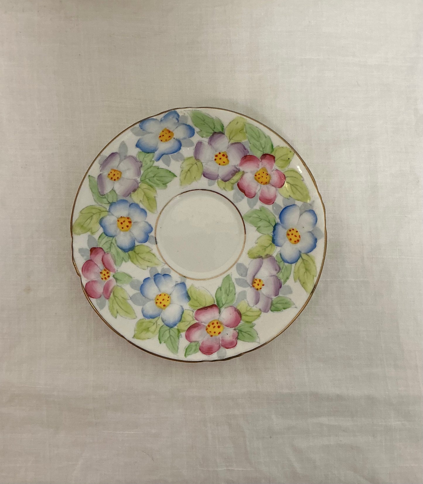 Vintage Phoenix Fine Bone China Tea Cup & Saucer – Pastel Primrose Floral
