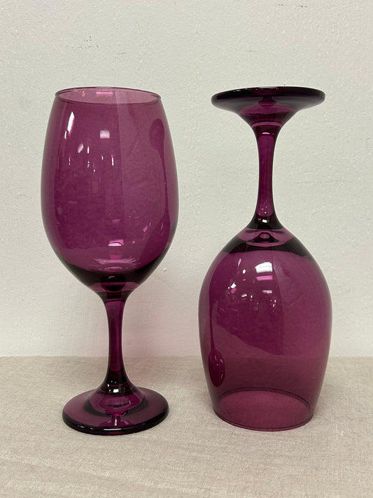 Purple Wine Glasses