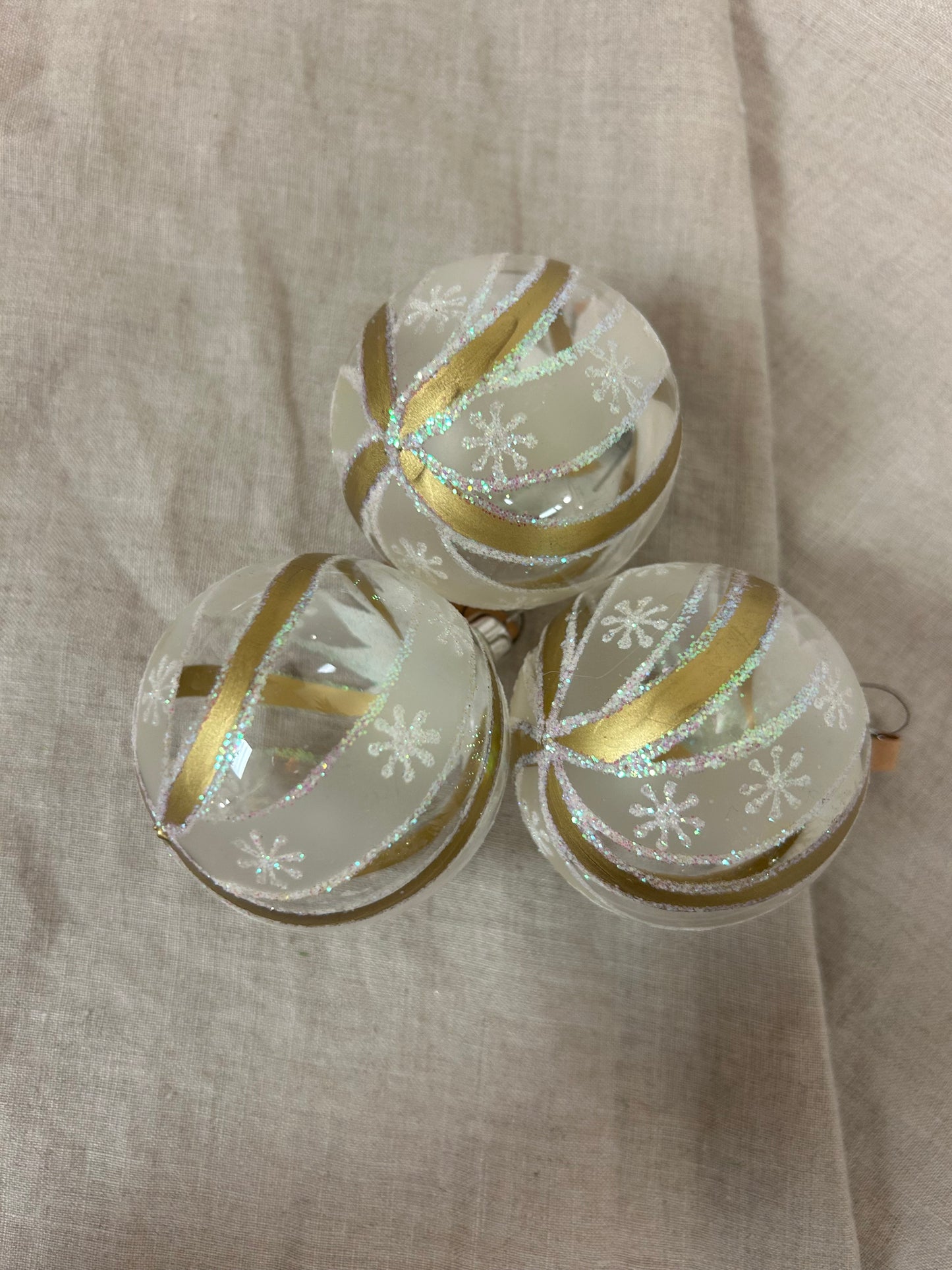 Vintage Sparkling Glass Ornament