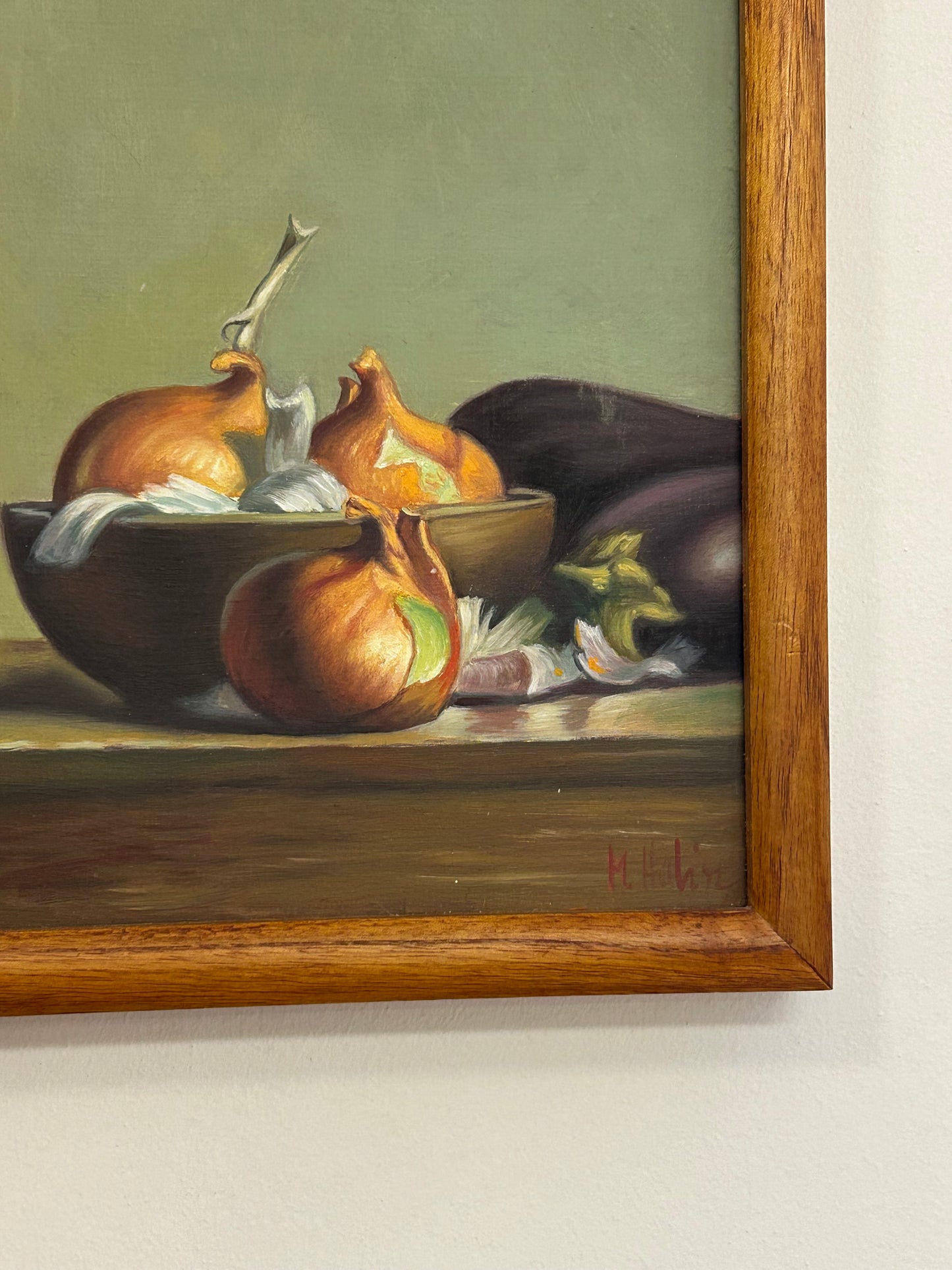 Original Onion Oil Painting on Canvas