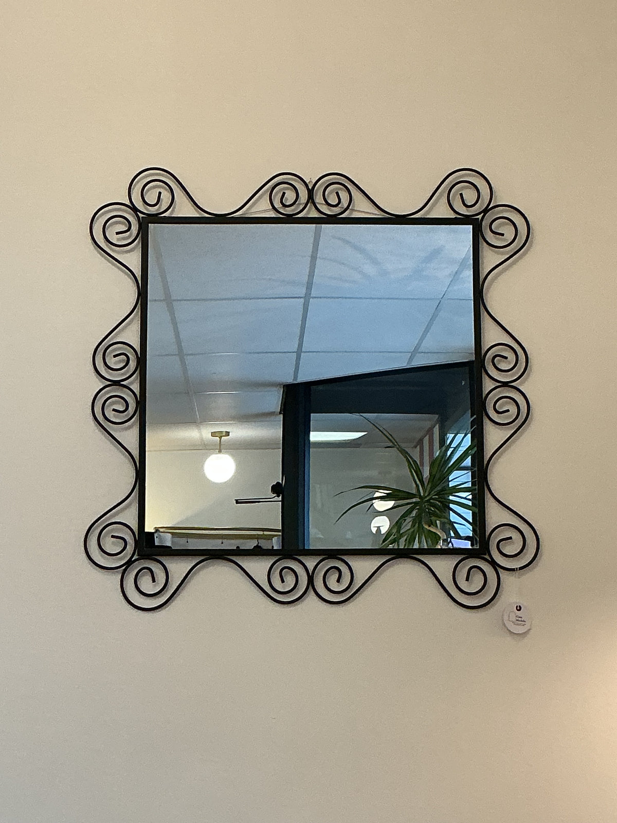 Swirl Wrought Iron Mirror