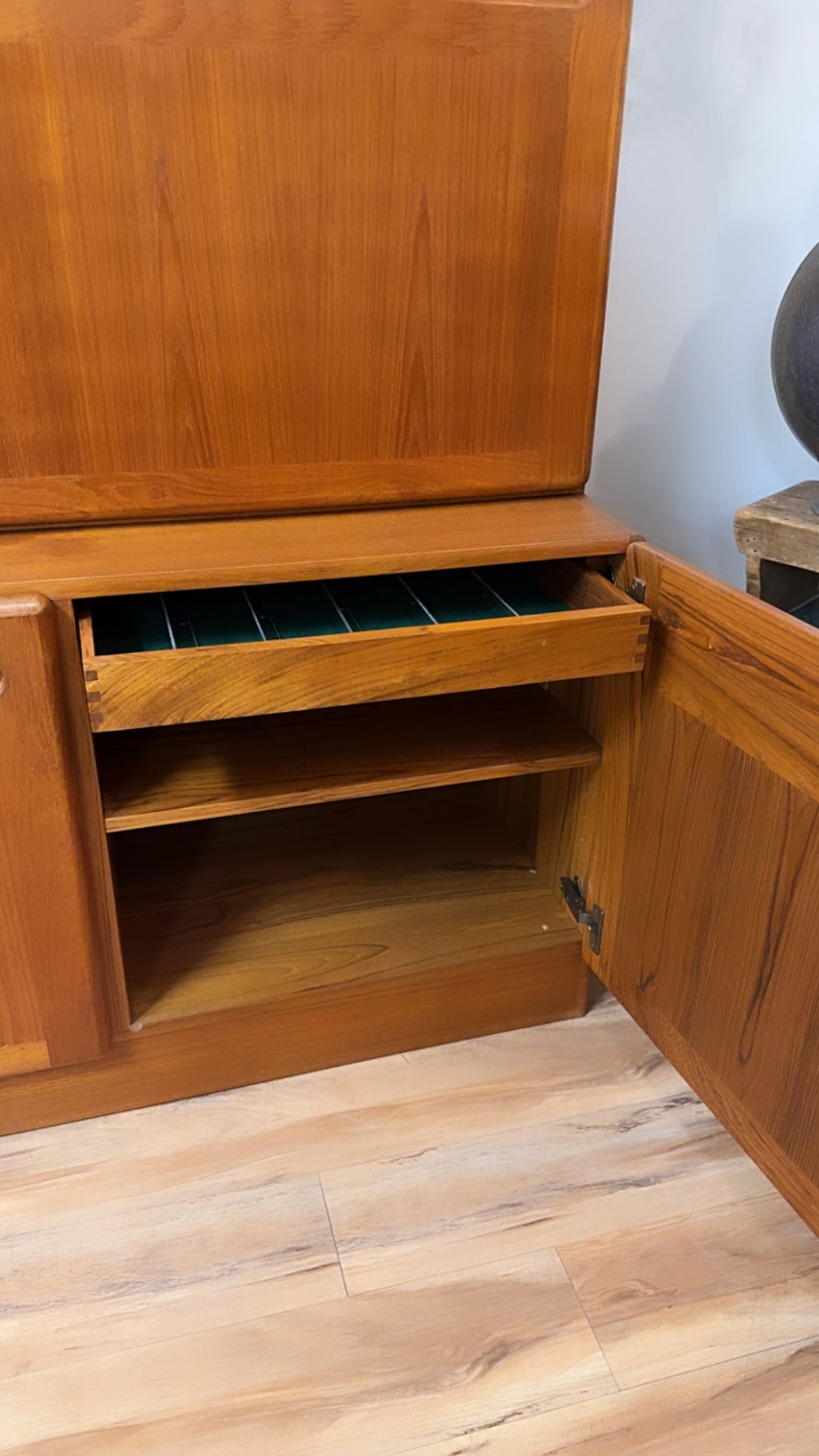 Teak Wall Unit & Bar by EJ Møbler